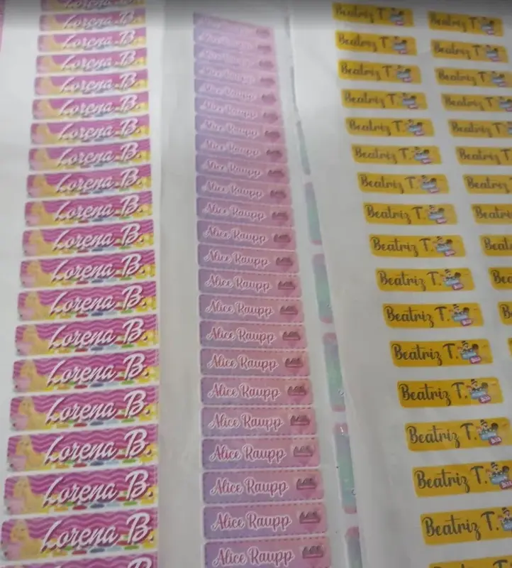 Etiquetas Escolares Personalizadas